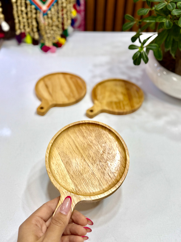 زیره سرو چوبی تک دسته