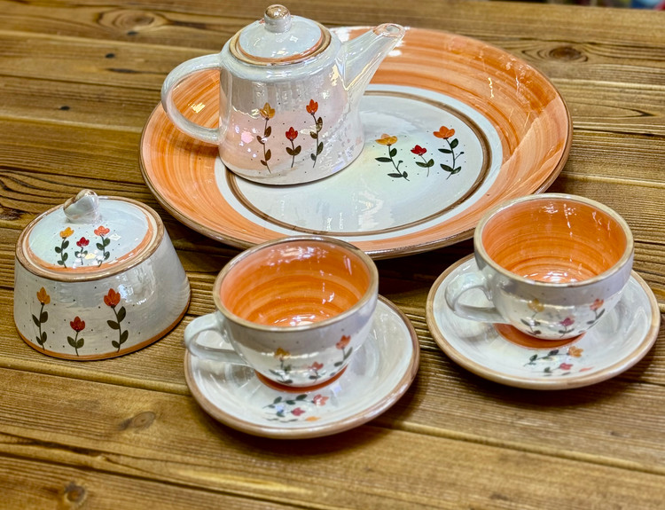 سرویس چای خوری سرامیکی ۲نفره