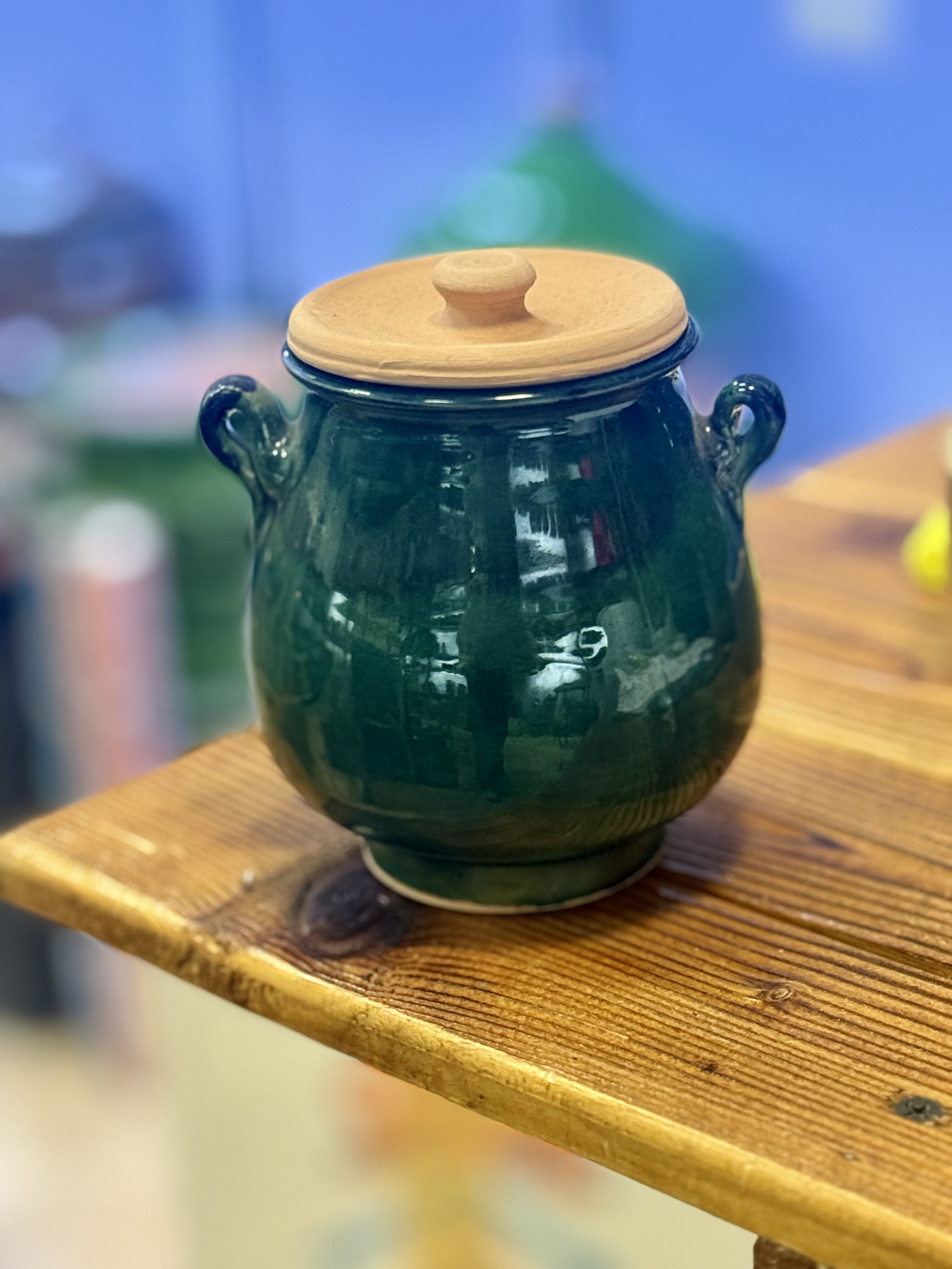 ظرف ماست سفالی