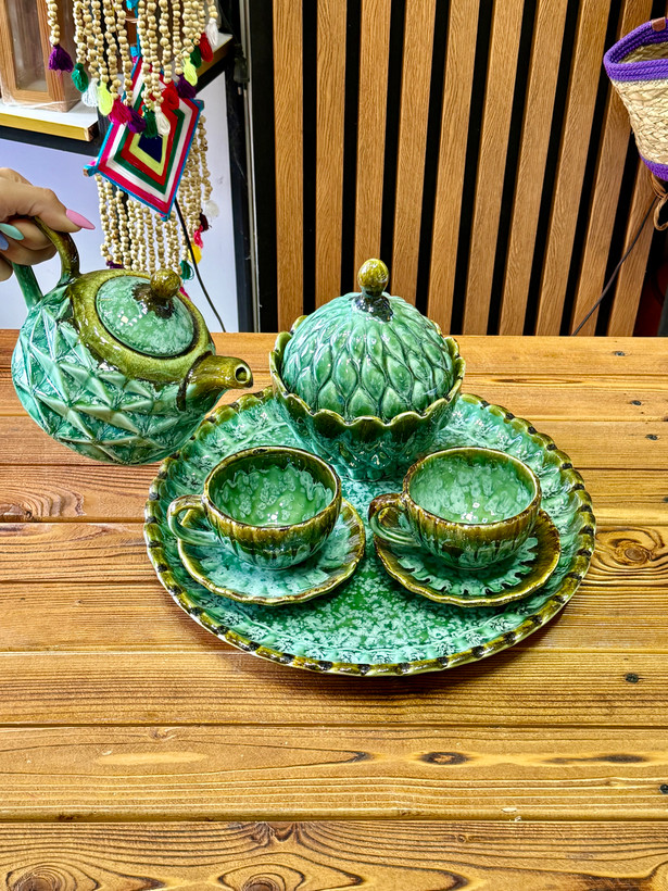 ست چای خوری ۲نفره شره ای الماسی