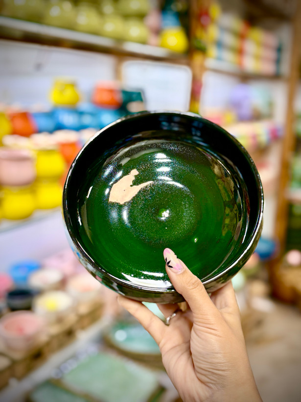 کاسه سالادی سفالی متوسط