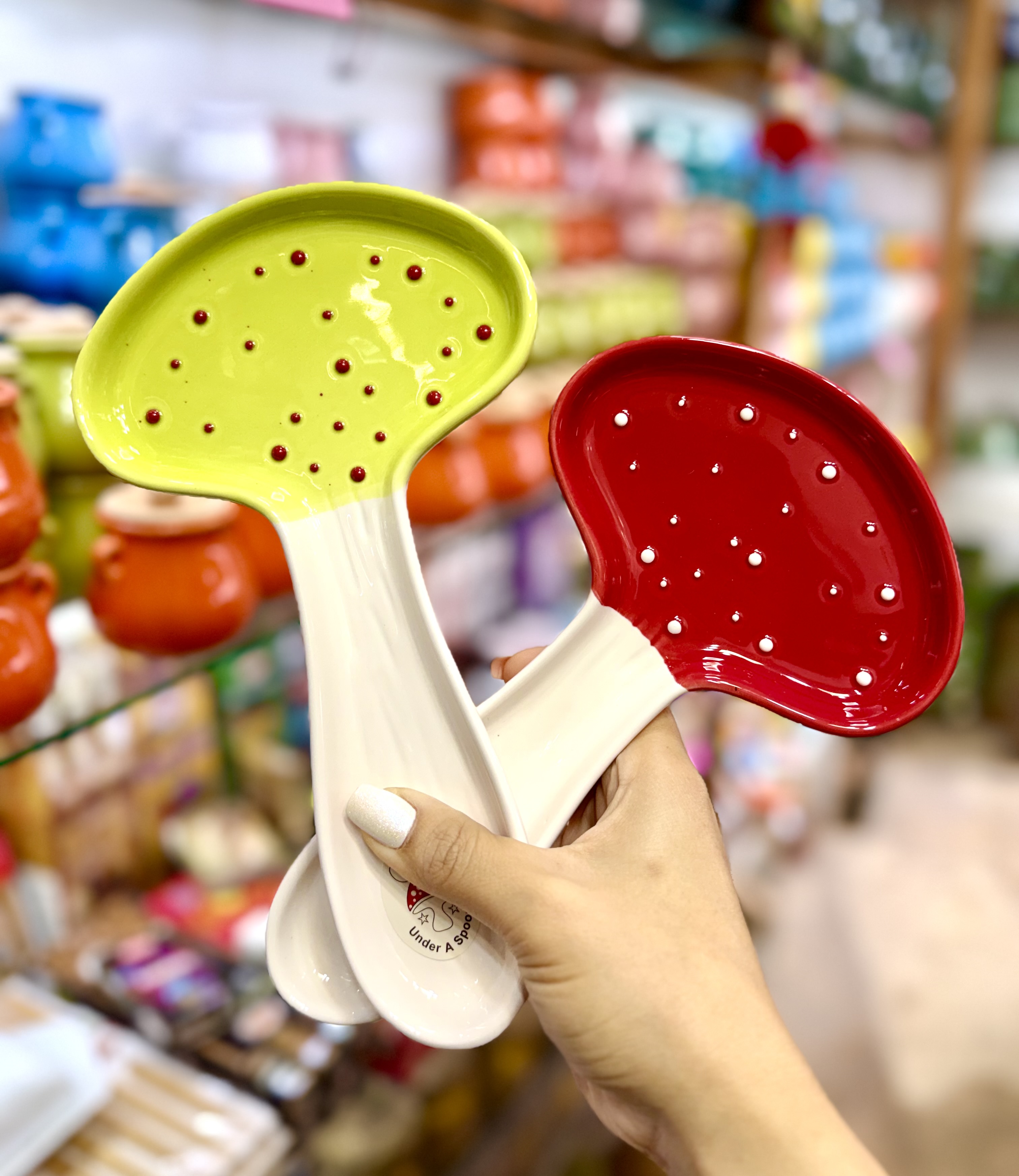 کنار گازی قارچ سرامیکی رنگی