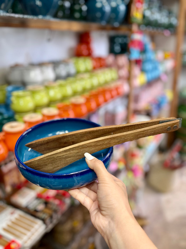 انبر چوبی برای آشپزی و سالاد